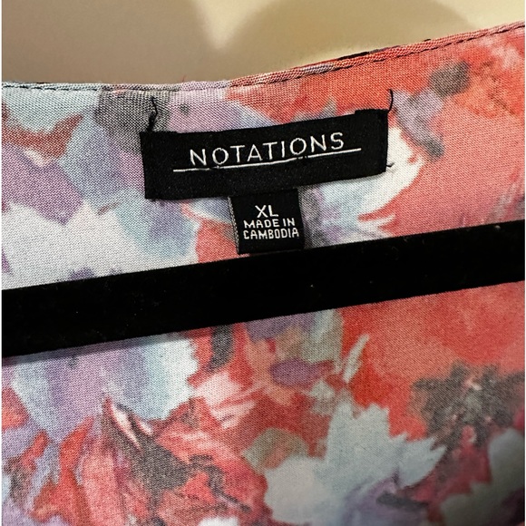 Sheer overlay top from Notions. XL worn but in good condition. - Picture 3 of 3